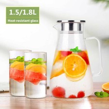 1.8L Glass Pitcher Water Jug