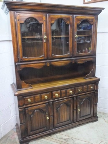 Large stained pine - stained, dresser