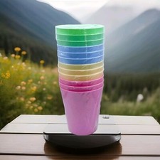 Plastic tumblers reusable - 12,