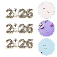  40 Pcs Rhinestone Number