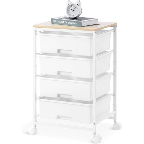 White drawer storage - white, cart