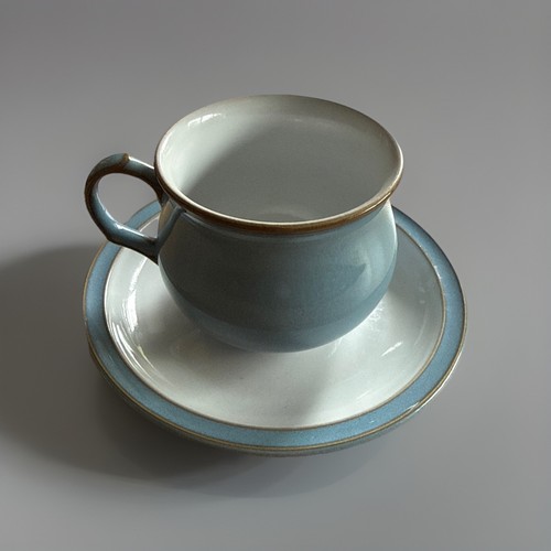 Denby colonial blue teacup and - colonial,