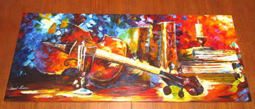 Leonid afremov violin wine - leonid, &