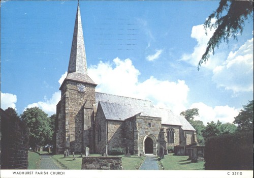 Vintage wadhurst parish church - wadhurst,