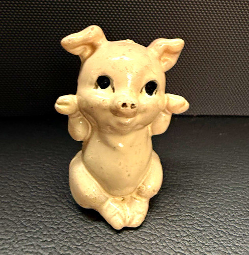 Vintage ceramic pig - ceramic,