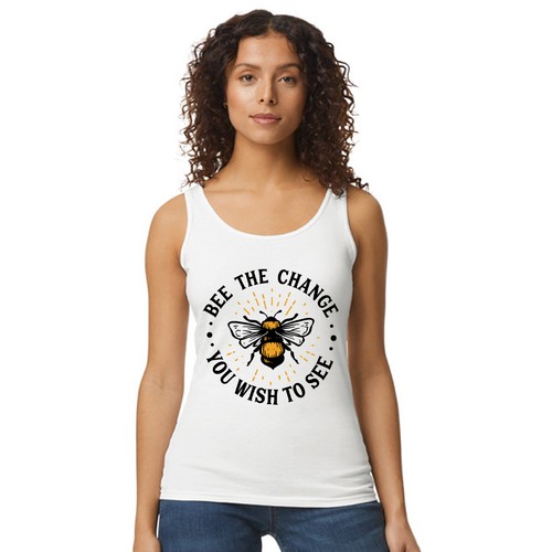 Bee the change womens vest - bee,