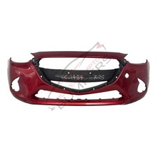 MAZDA 2 MK3 DJ RED FRONT BUMPER 2014-19 CC-1484 D09H50031