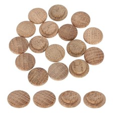 40Pcs Wood Button Plugs