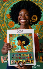 2026 Wall Calendar Black Women