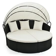 COSTWAY Patio Round Daybed