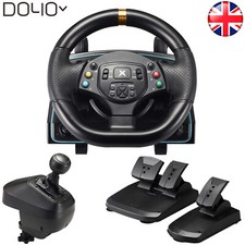 DOYO G30 Gaming Steering Wheel & Pedals + Shifter For PS3 PS4 Switch