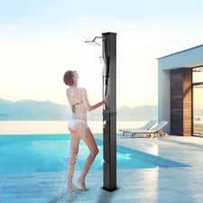 VEVOR Solar Outdoor Shower Stand Garden Pool Camping 40L Freestanding Sauna