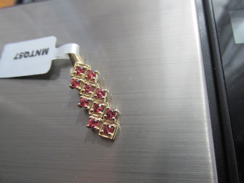 Gold pendant burmese red - gold,