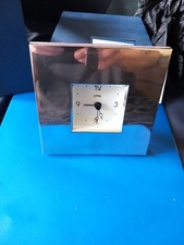 Hallmarked Silver ~  Bedside Alarm Clock ~ Carr’s of Sheffield.