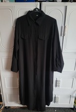 BNWT Women's Black Maxi Shirt