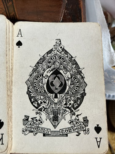 Antique playing cards - antique,