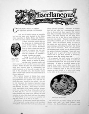 Antique Old Print Collecting Shell Cameos White And Brown OrangePages 1902