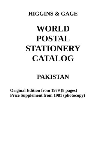 Higgins gage world postal - higgins,
