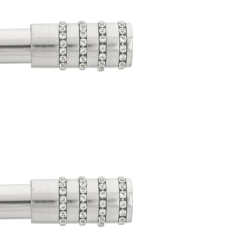 Pair curtain pole finials - of,