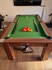 Slate bed pool snooker table - pool,