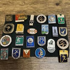 Vintage SPORT BADGES COLLECTION INCLUDING OLYMPIC GAMES BADGE