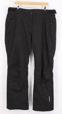 DEGRE 7 WOMENS VALGAU SKI PANTS SALOPETTE TROUSERS XXL UK 20 BLACK RRP £159 IB