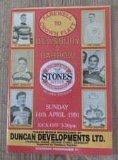 Dewsbury v Barrow 1991 Rugby
