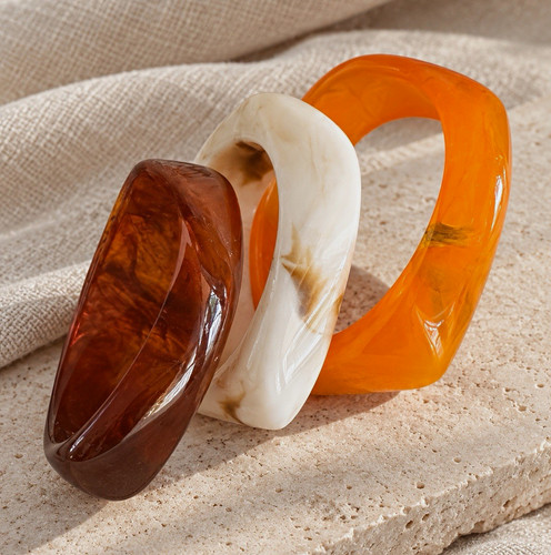 Chunky resin bangle - 3,
