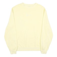 KARL KANI Mens Cream Sweatshirt Crew Neck M Casual Cotton Pullover Lightweight