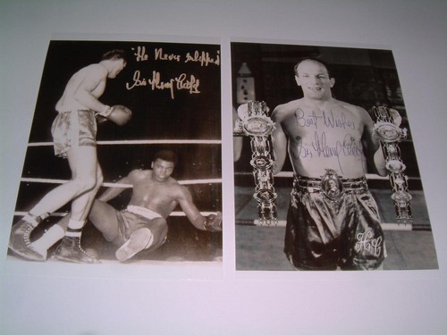 Henry cooper signed pre print - cooper,