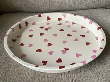Emma Bridgewater Tray Pink Hearts Deep Well Tray Kitchen Service Drinks Tray