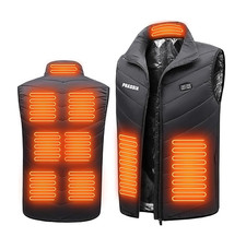 Heated USB Electric Heated Vest Body Warmer Gilet (Powerbank not included)