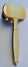 Gavel Collector Hat Lapel Pin