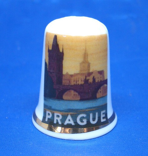 Birchcroft china thimble - thimble,