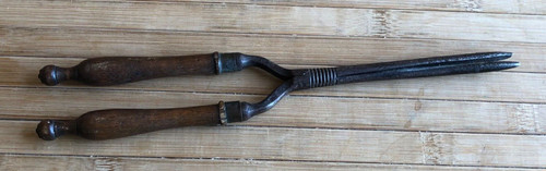 Victorian hair curling - , tongs