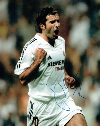 Luis figo signed autograph - figo,