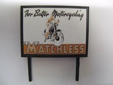 For Better Motorcycling, Matchless - Model Railway Billboard - N & OO Gauge