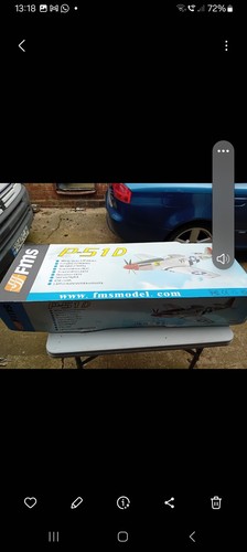 Fms p51 scale model rc - p51, d