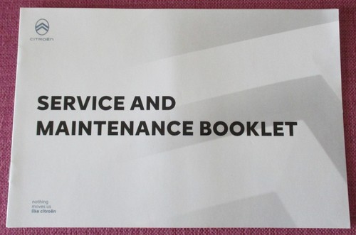 Citroen service book - citroen,