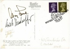 Adolf Galland and Erich Rudorffer Autograph Signed Postcard