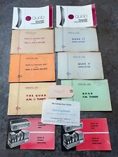 QUAD MANUALS VINTAGE HIFI