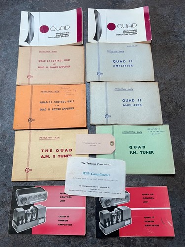 Quad manuals vintage hifi - quad,