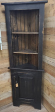 Handmade Rustic Corner Hutch