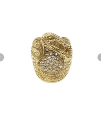 saddle ring gold plated