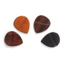 Exotic Wood Guitar Picks Plectrums Handmade Natural Acoustic Electric