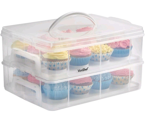Vonshef cupcake carrier with - cupcake,