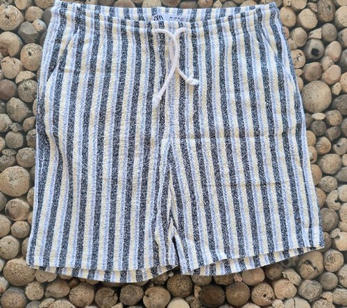 Zara mens towelling striped - towelling,