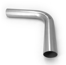 STAINLESS STEEL MANDREL EXHAUST BENDS TUBE ELBOWS 45 90 DEGREE 35MM OD -76MM OD