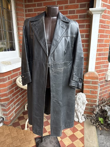German leather greatcoat - leather,