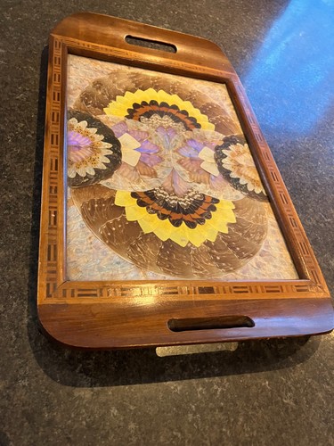 Vintage art deco inlaid wooden - inlaid,